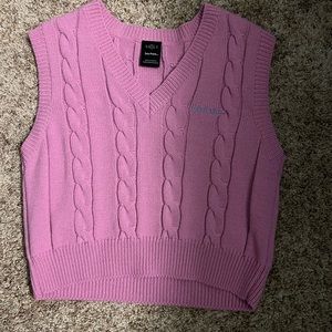 Pink Urban Outfitters Sweat Vest